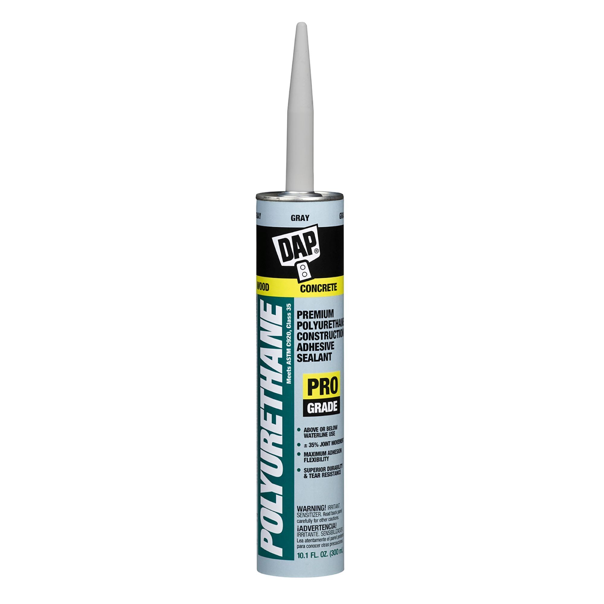 DAP POLYURETHANE Construction Sealant 10.1 FL OZ Gray, Model# 7079818814